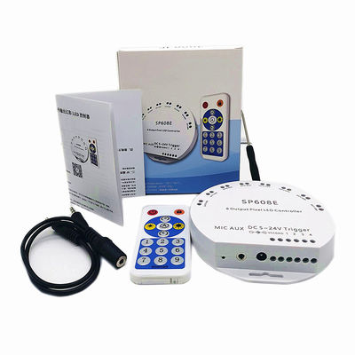 Segnale indipendente astuto di Full Color 8CH del regolatore della striscia di SP608E Bluetooth LED