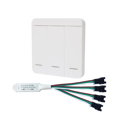 Regolatore della luminosità a distanza chiave di colore di 3 rf LED singolo per la striscia leggera scorrente bianca