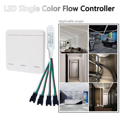 Regolatore della luminosità a distanza chiave di colore di 3 rf LED singolo per la striscia leggera scorrente bianca