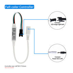 Striscia di colore magica completa di Mini For Ws 2811 del regolatore del pixel di Sp002e LED