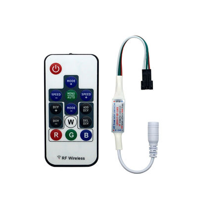 WS2811 CC 5V 12V 24V del regolatore della striscia del pixel LED con una ripresa esterna di 14 chiavi rf
