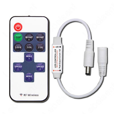 Regolatore chiave Mini Wireless With Plastic Material di colore LED di CC di 11 rf singolo