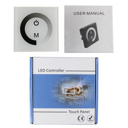 12V fissato al muro 24V LED che accende commutatore più tenue per la singola luce di striscia di colore