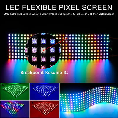 Colore programmabile flessibile di magia di Smd 5050 della luce di striscia del pixel del LED