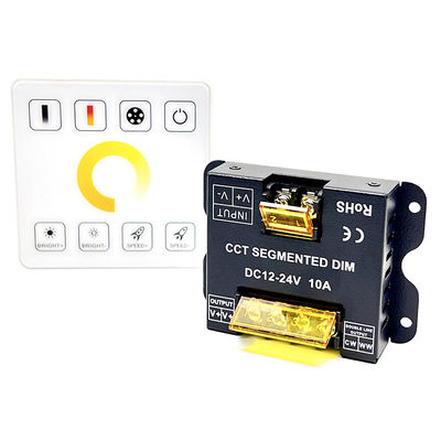 tocco completo doppio di temperatura del colore rf di CC 12V 24V di Dimmer del regolatore di 10A LED