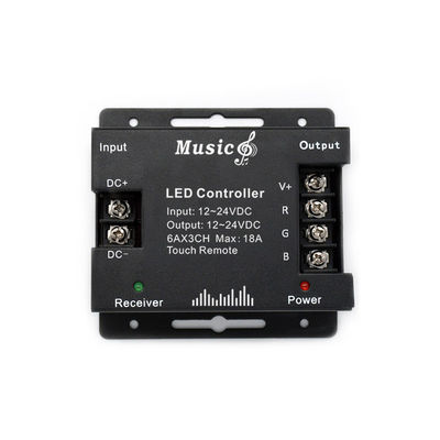 Regolatore a distanza senza fili di rf LED, regolatore 18A di musica di RGB LED per la striscia leggera 5050