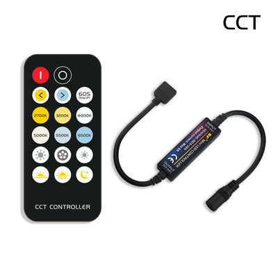Telecomando senza fili chiave di Dimmer With 17 doppi rf del regolatore di temperatura del colore LED di CC