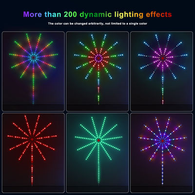 Colore di sogno del pixel LED di musica di DIY APP della luce del fuoco d'artificio a distanza della striscia per il Natale