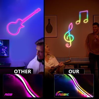 Luce di striscia al neon flessibile del silicone LED per la decorazione della stanza dei giochi della camera da letto