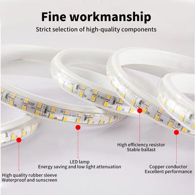 Perle della lampada di fila di punto culminante leggero monocromatico della striscia della striscia principali singolo colore 220v di Ac110v doppie