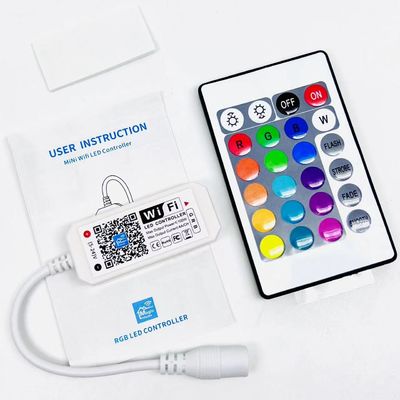 Rf 24 chiave Wifi 3 canali RGB LED Controller 16 milioni di colori Buletooth per la luce a striscia