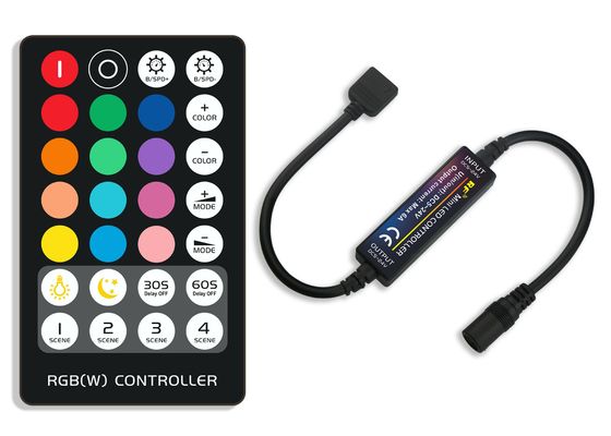 Mini controller a led di piccole dimensioni Rf controllo remoto wireless Rgb Light Strip Controller di cambio colore