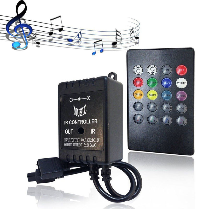 Music LED RGB Controller 3CH 20 Key Telecomando IR per la decorazione domestica