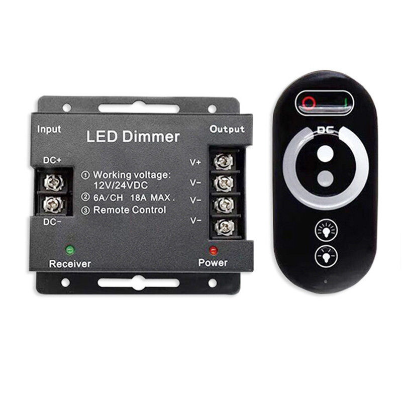 Ripresa esterna senza fili di tocco di Dimmer DC12V del regolatore di rf LED per 3528 la singola striscia di colore LED