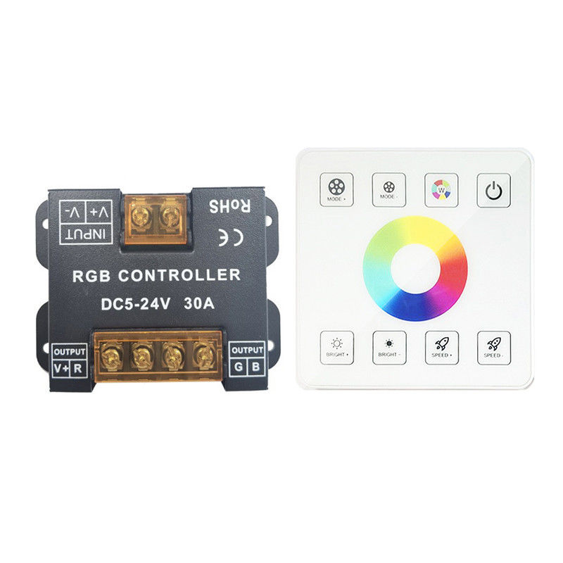 Singolo colore LED che attenua regolatore, pannello di controllo di RGB di alto potere 30A