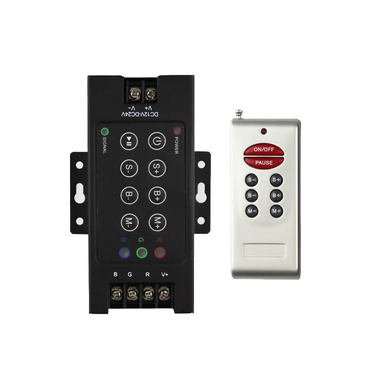 CC 12V 24V del regolatore 720W di RGB di chiavi LED di RF 8 con il canale 3 della cassa del ferro