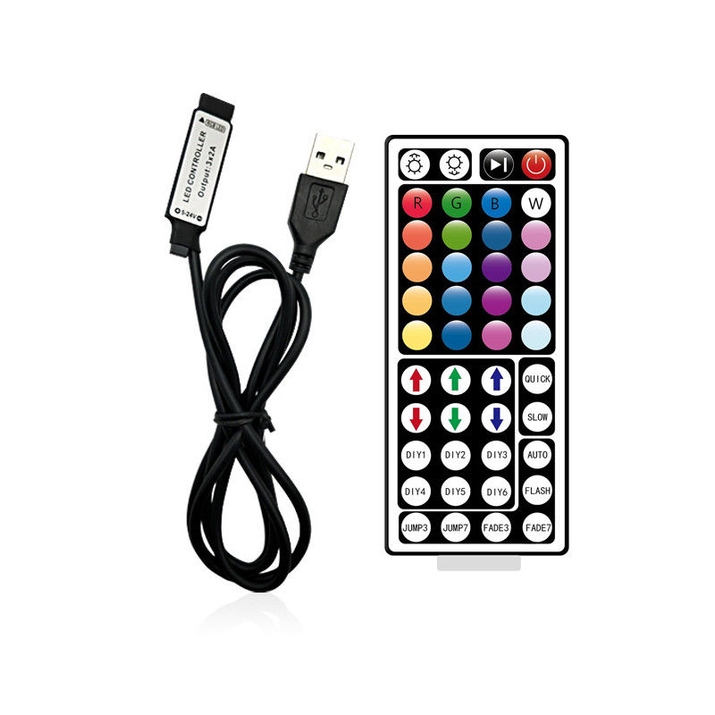USB 5V ha alimentato la luce di striscia a distanza chiave di For LED RGB del regolatore di 44 IR