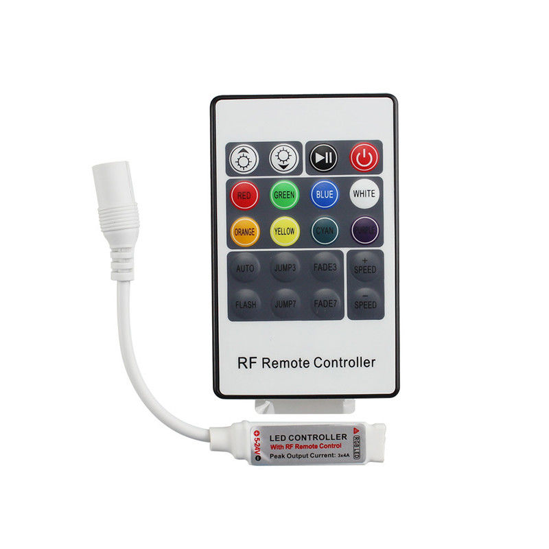 Mini telecomando senza fili chiave del regolatore 20 di rf LED RGB per le lampade fluorescenti del LED