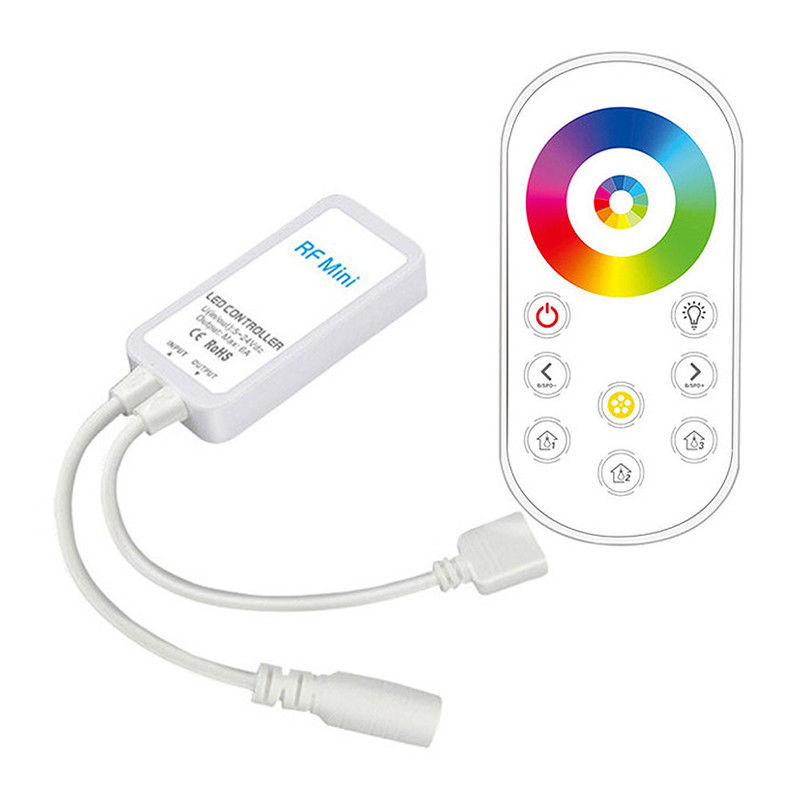 Ripresa esterna senza fili di tocco di Mini rf del regolatore di CC 24V LED RGB per la striscia del LED 5050
