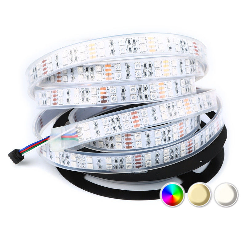 Luce di striscia flessibile di doppia fila LED RGB SMD 5050 120LEDs/M For Landscape Lighting