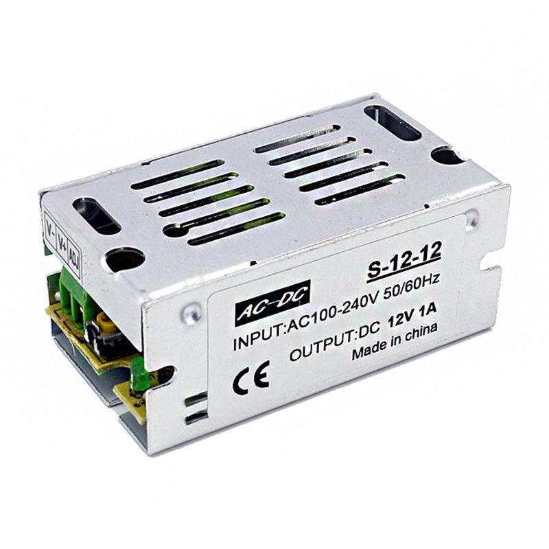 CA di alluminio dell'alimentazione elettrica del commutatore di caso 100V 240V al volt 12W 1A di dc 12