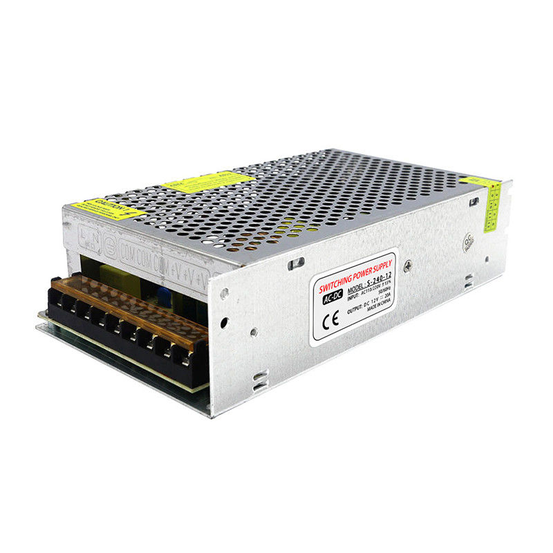 alimentazione elettrica di commutazione di CC di 240W 20A 12V per l'azionamento del regolatore di tensione di illuminazione del LED