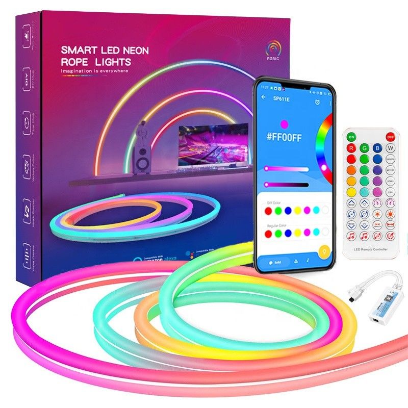 Luce di striscia al neon flessibile del silicone LED per la decorazione della stanza dei giochi della camera da letto