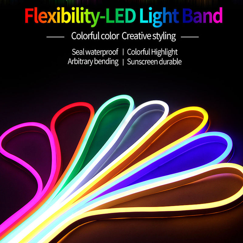 Striscia leggera principale flessibile impermeabile principale al neon della luce di striscia del PVC di CC 12v 600leds 6*12mm