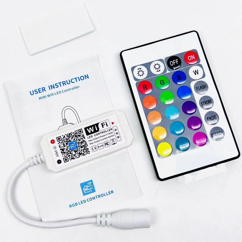 Rf 24 chiave Wifi 3 canali RGB LED Controller 16 milioni di colori Buletooth per la luce a striscia