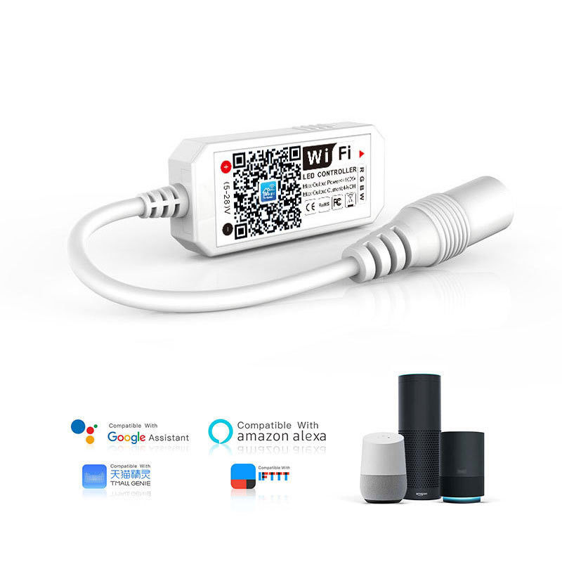 3 canali LED RGB WIFI Controller Compatibile con Android IOS Alexa Google Intelligenza Controllo wireless