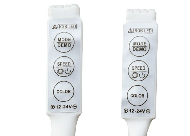 Mini controller a LED DC 5-24V 3 canali per luci a strisce a LED RGB