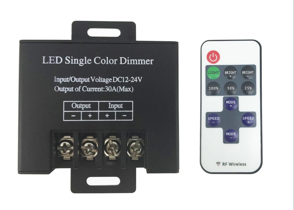 Remote wireless RF DC12-24V Knob LED Controller Dimmer con potenza massima 300W Interruttore di regolazione della luminosità