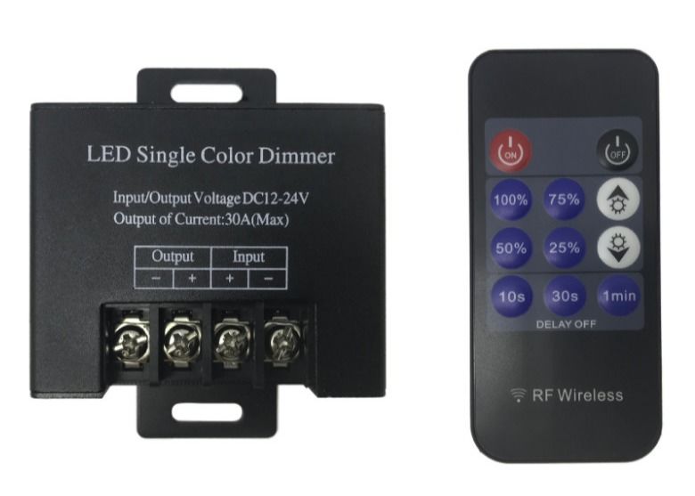 Dimmer a strisce a LED Controller dimmabile a strisce a colori unici DC12v 30A 360W